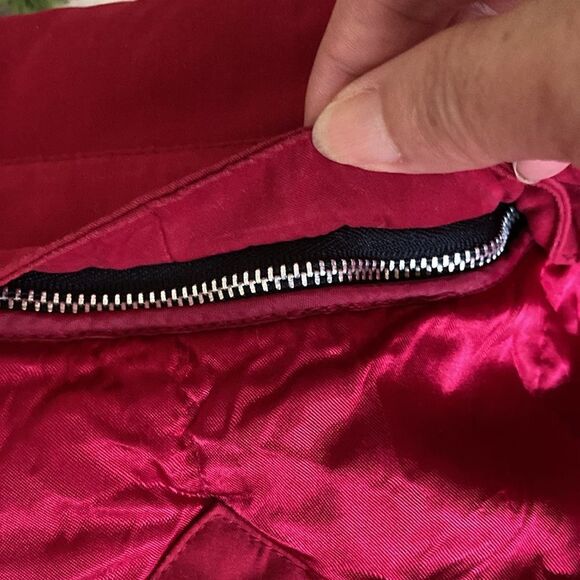 London Fog Little Red Riding Hood Lined Hooded Jacket Size Women’s S - Picture 10 of 12